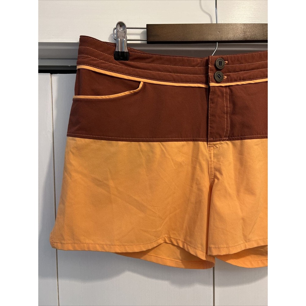 Patagonia Women's Sz 12 UNLINED Wavefarer Board Shorts SURF/SWIM/HIKE Colorblock - Picture 3 of 6